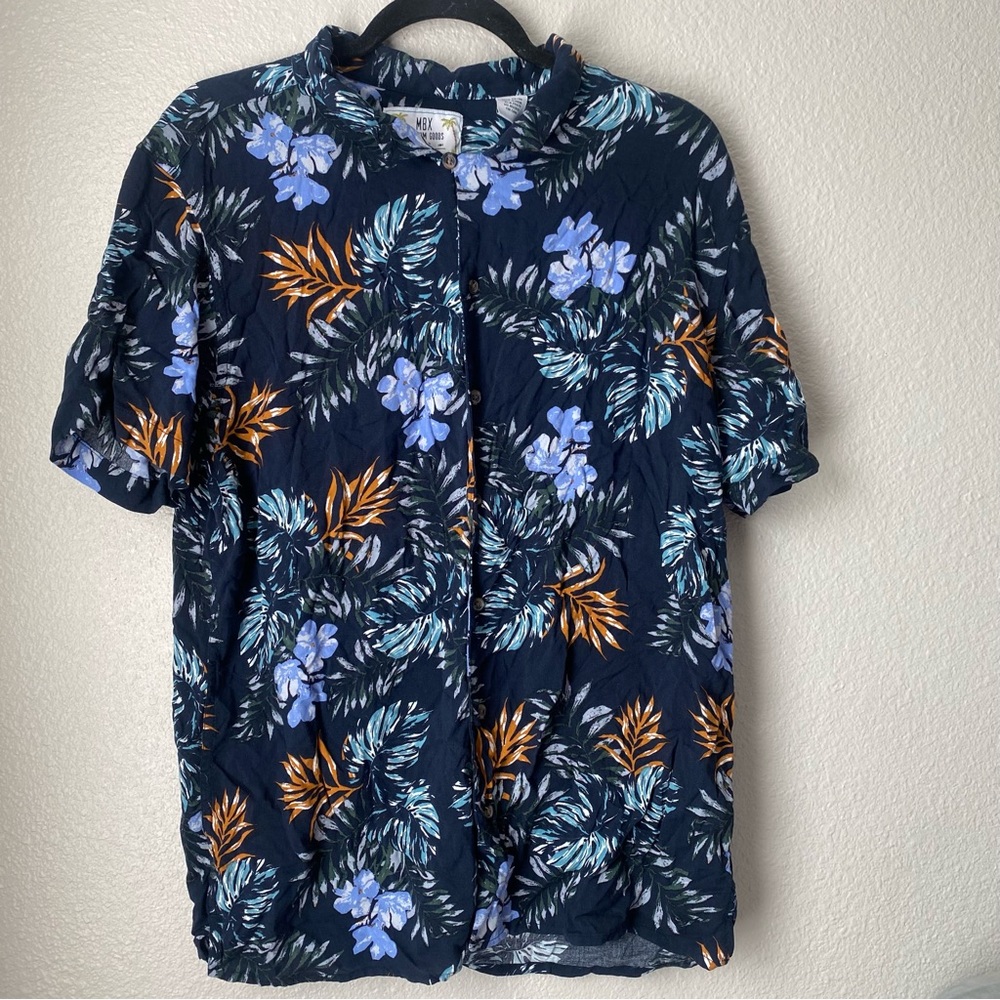 Floral Men's Casual Button Down Shirt